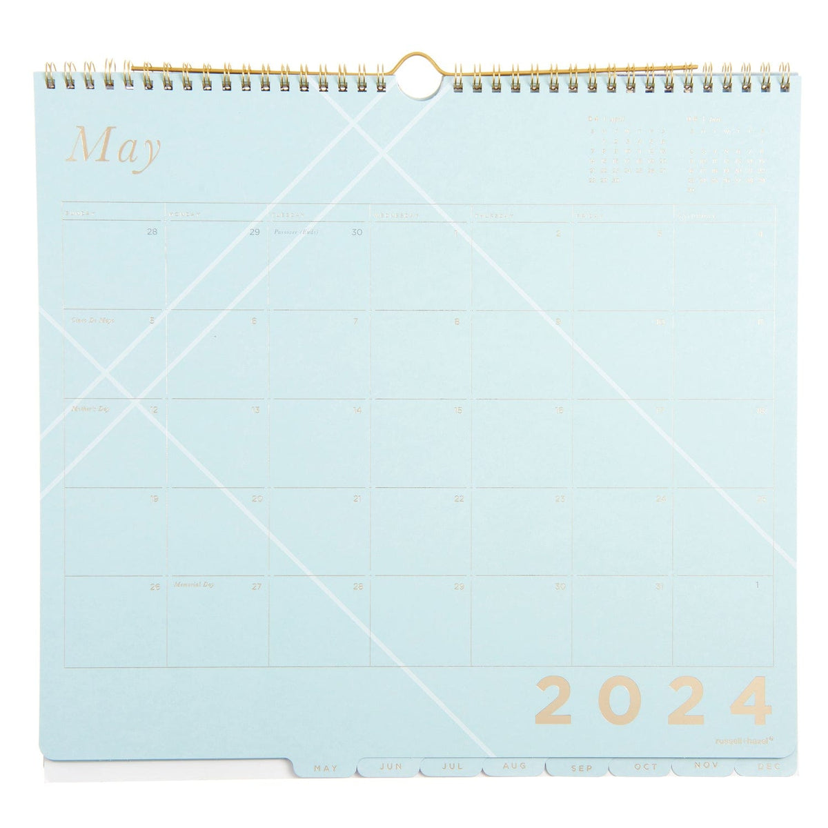 Blue Blocks - Wall Calendar 61730 russell+hazel Calendar