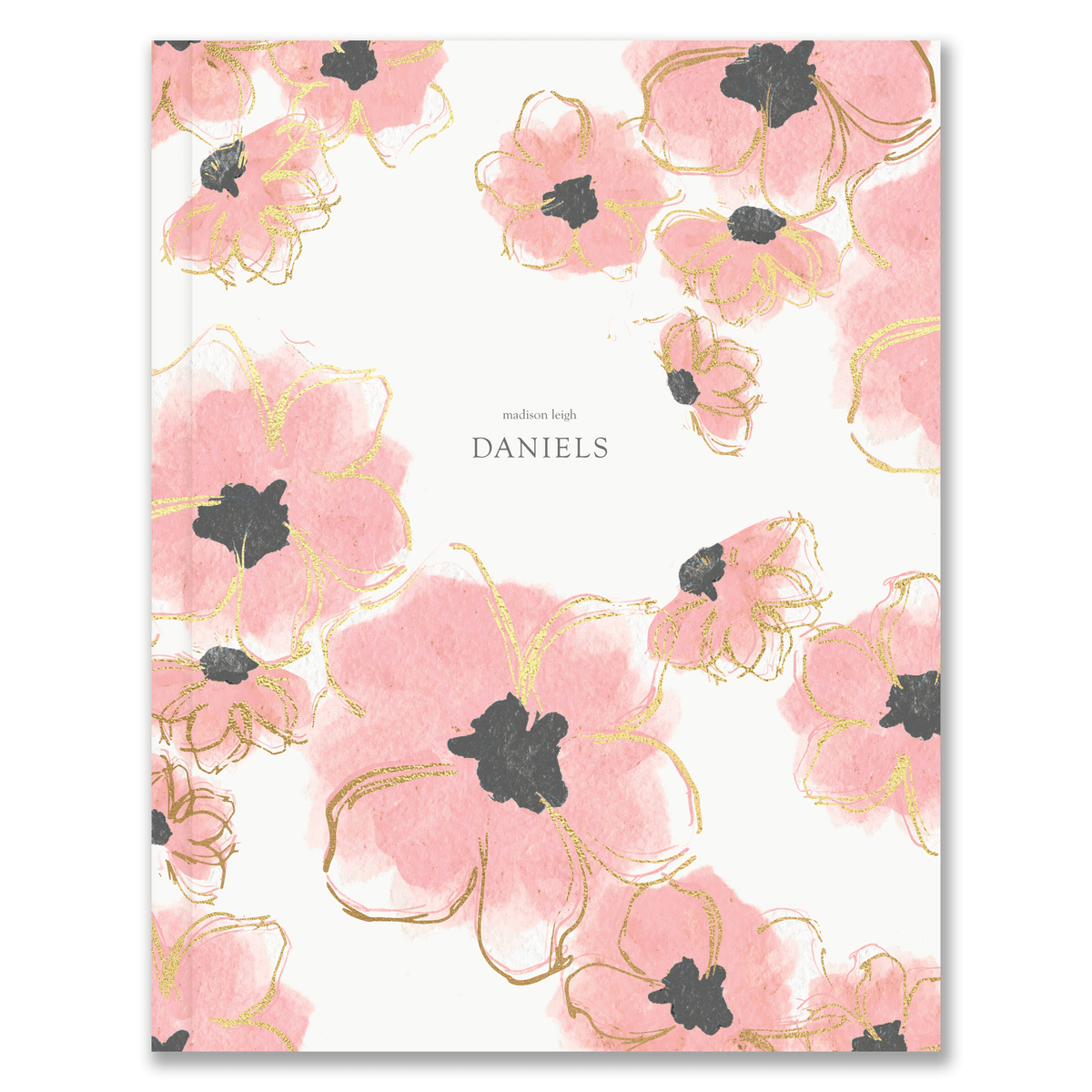 8.5&quot; x 11&quot; Hardcover Floral Custom Notebook russell+hazel Notebook