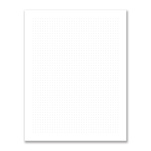 8.5" x 11" Hardcover Floral Custom Notebook White / Dot Grid 97236 russell+hazel Notebook