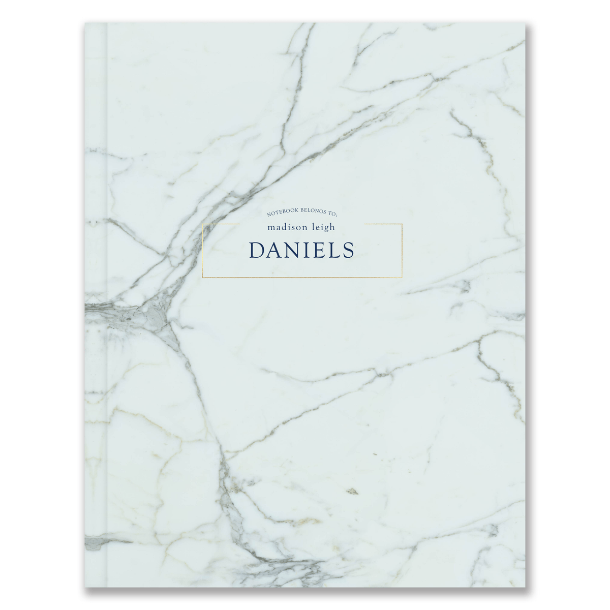 8.5&quot; x 11&quot; Hardcover Marble Custom Notebook russell+hazel Notebook