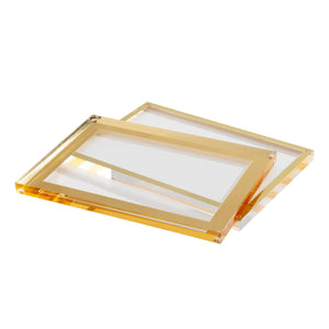 Acrylic + Gold Picture Frame 55715 russell+hazel Acrylic Organization
