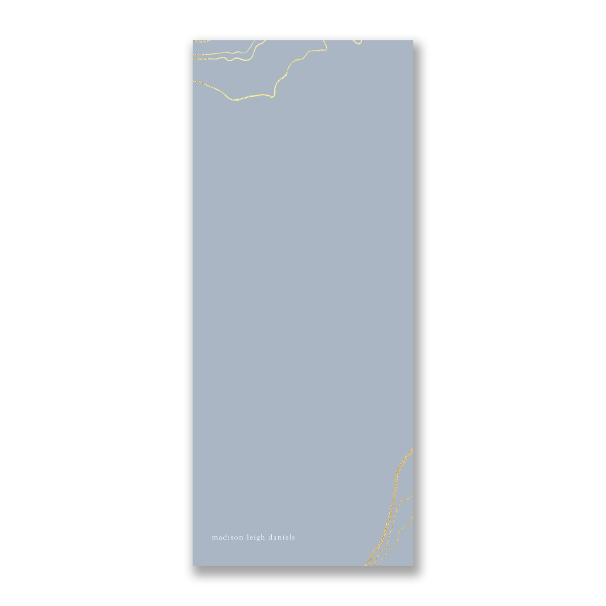 Gray Marble Custom Foil Notecards Slate Blue 99289 russell+hazel Notecard