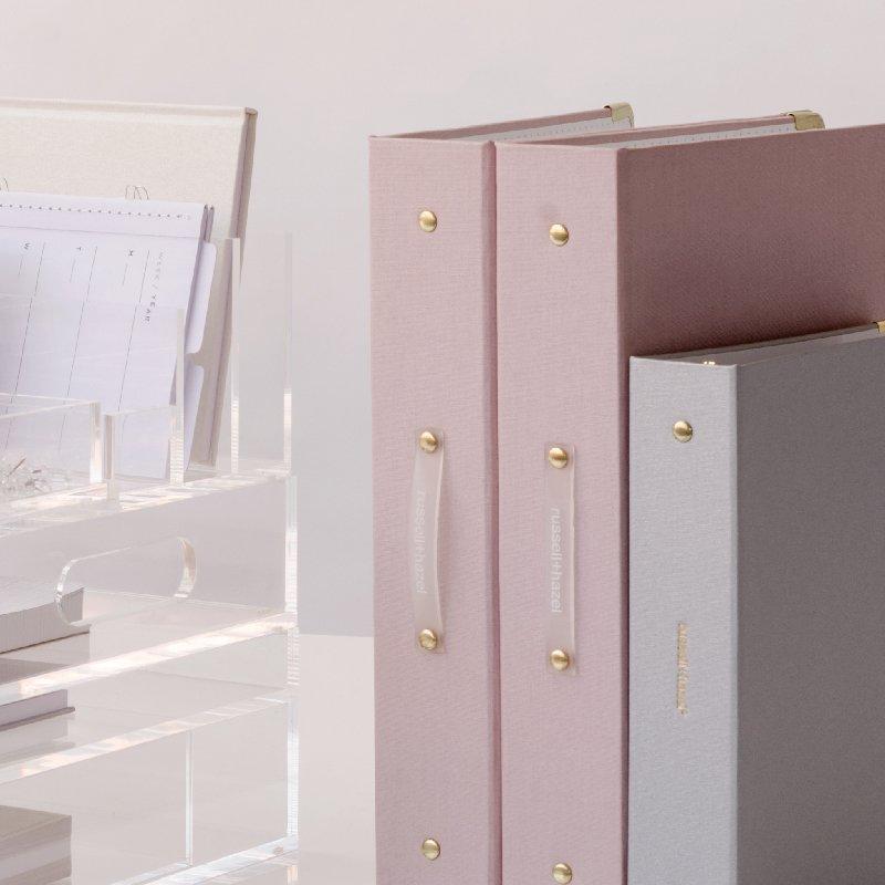 Bookcloth Signature 3 Ring Binders | russell+hazel