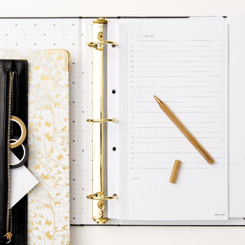 Signature 3 Ring Binder Inserts + Accessories | russell+hazel