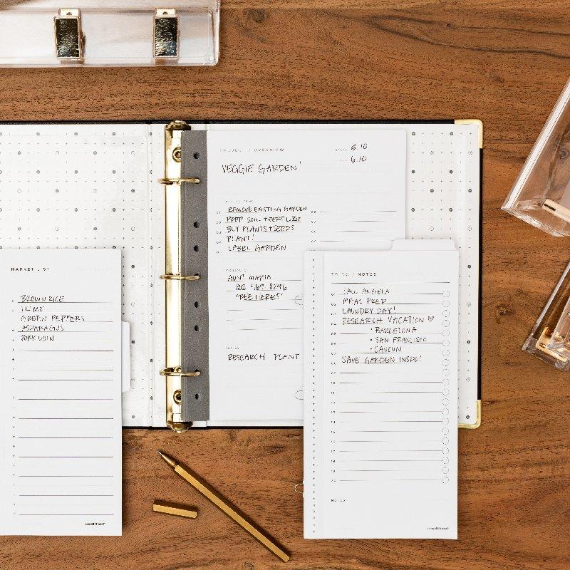 Vegan Leather Mini 3 Ring Binders | russell+hazel