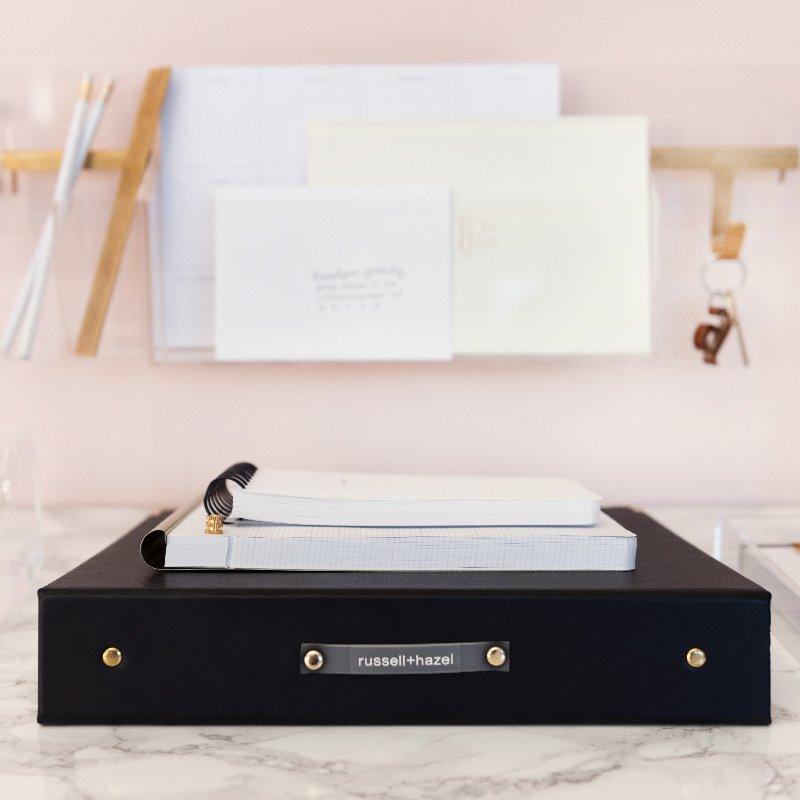 Vegan Leather Signature 3 Ring Binders | russell+hazel