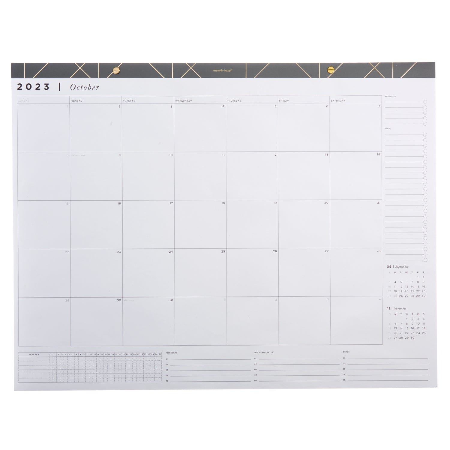 Monthly Calendar Sticky Notes 2024