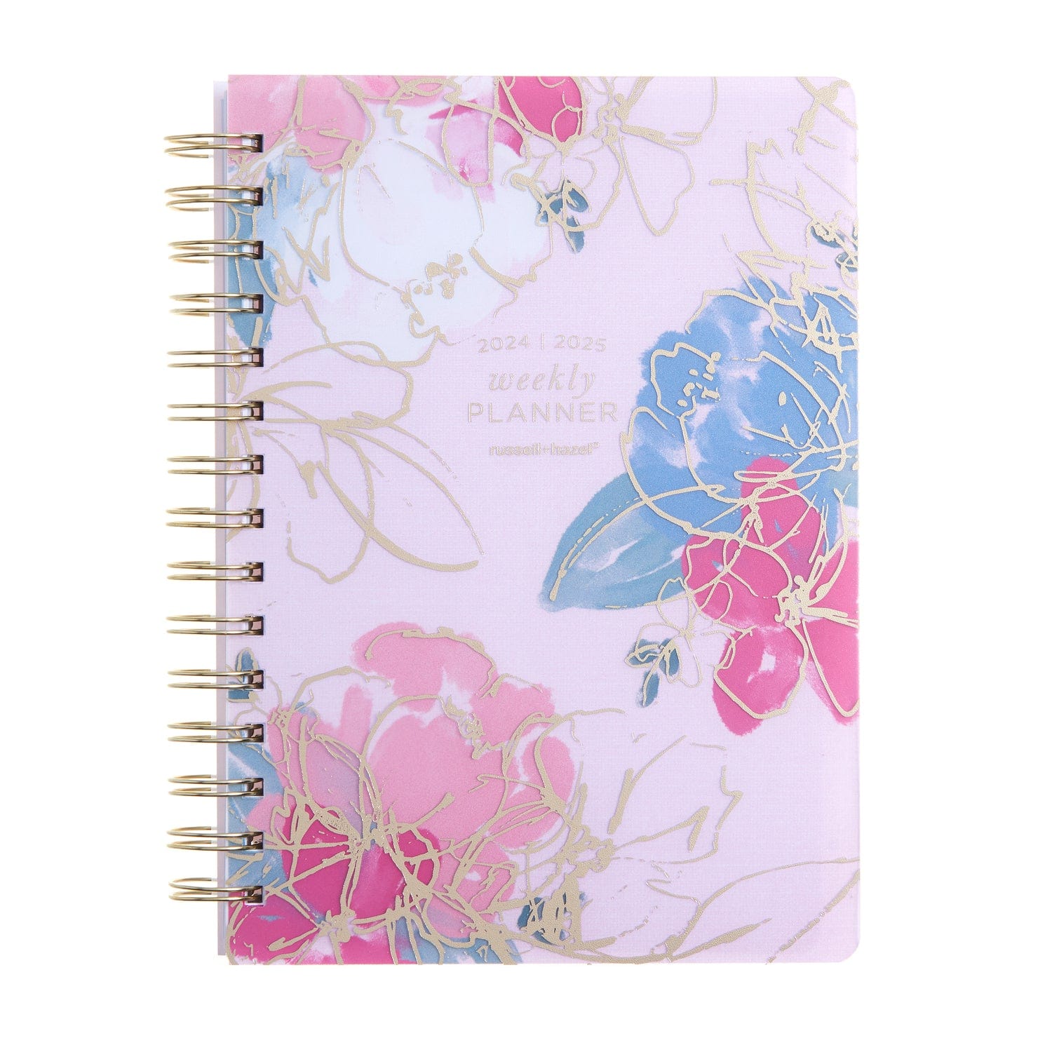 2024-2025 A5 Weekly Planner - Blush Floral 47656 russell+hazel Planner