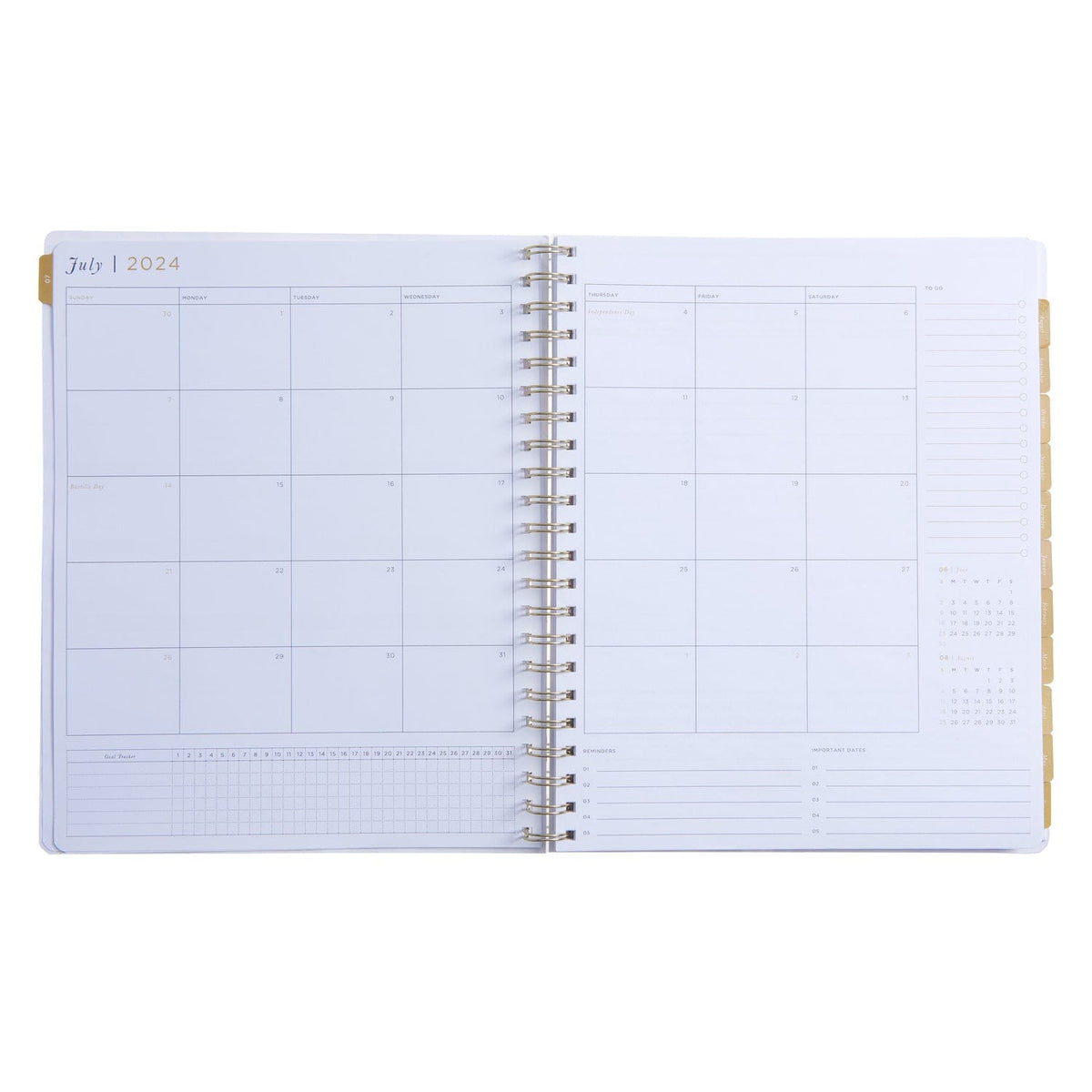 2024-2025 Weekly Planner - Blush Floral 45319 russell+hazel Planner