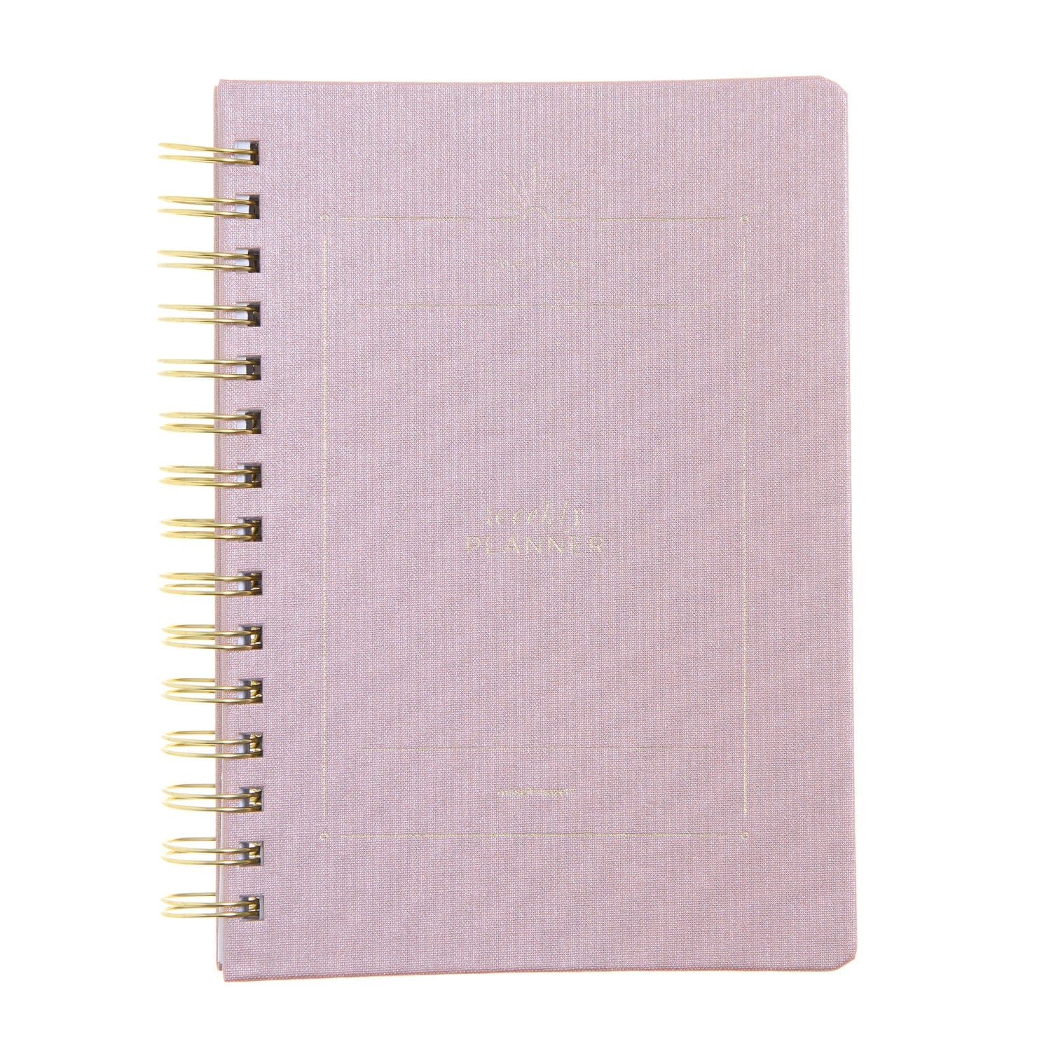 2025-2026 A5 Weekly Planner - Blush Bookcloth 103352 russell+hazel Planner