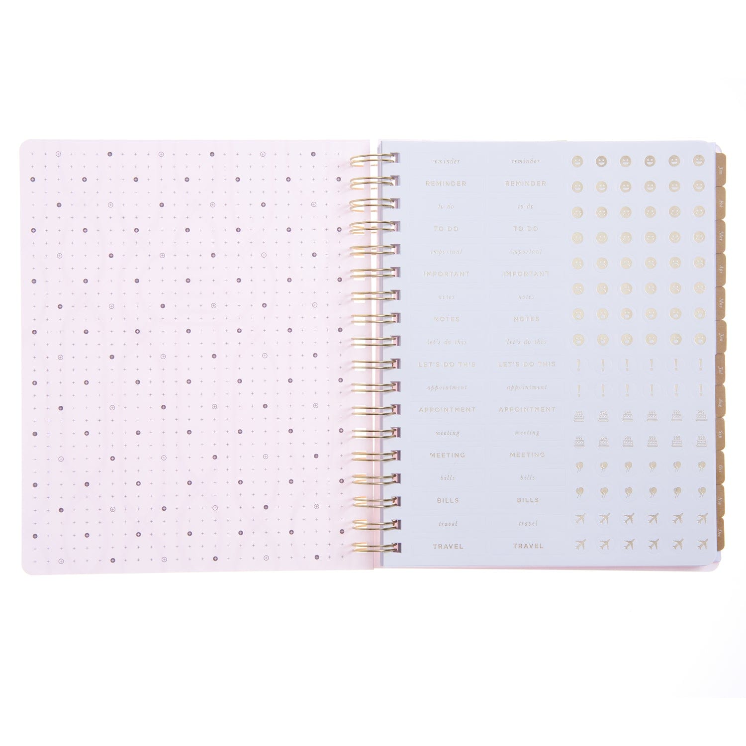 2025 January - December Weekly Planner - Acrylic Dew 100622 russell+hazel Planner
