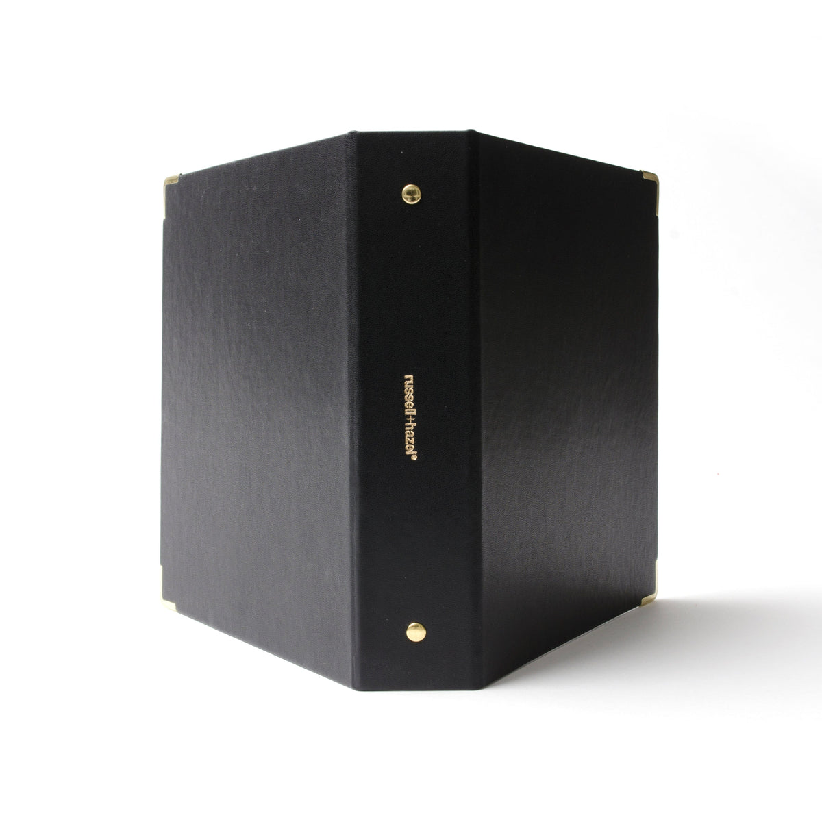 3 Ring Mini Binder - Black Vegan Leather 28782 russell+hazel Binder - Signature