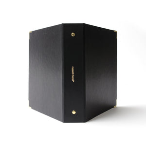 3 Ring Mini Binder - Black Vegan Leather 28782 russell+hazel Binder - Signature