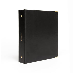 3 Ring Mini Binder - Black Vegan Leather 28782 russell+hazel Binder - Signature