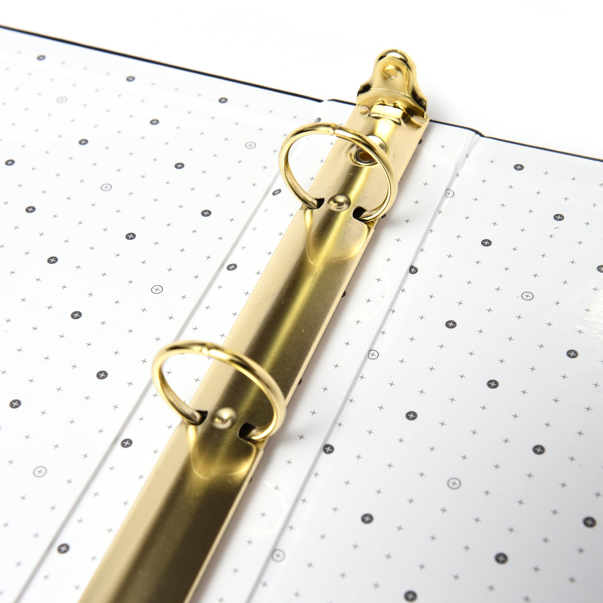 3 Ring Mini Binder - Black Vegan Leather 28782 russell+hazel Binder - Signature