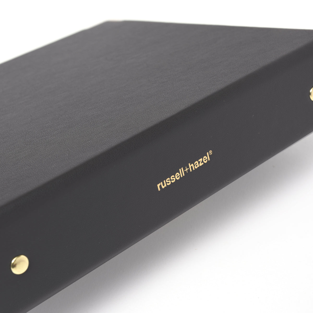 3 Ring Mini Binder - Black Vegan Leather 28782 russell+hazel Binder - Signature