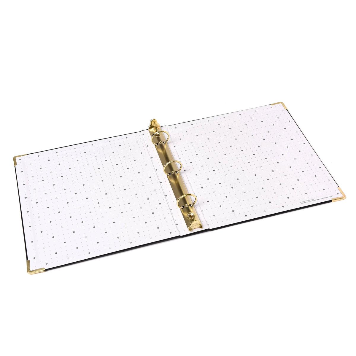 3 Ring Mini Binder - Black Vegan Leather 28782 russell+hazel Binder - Signature