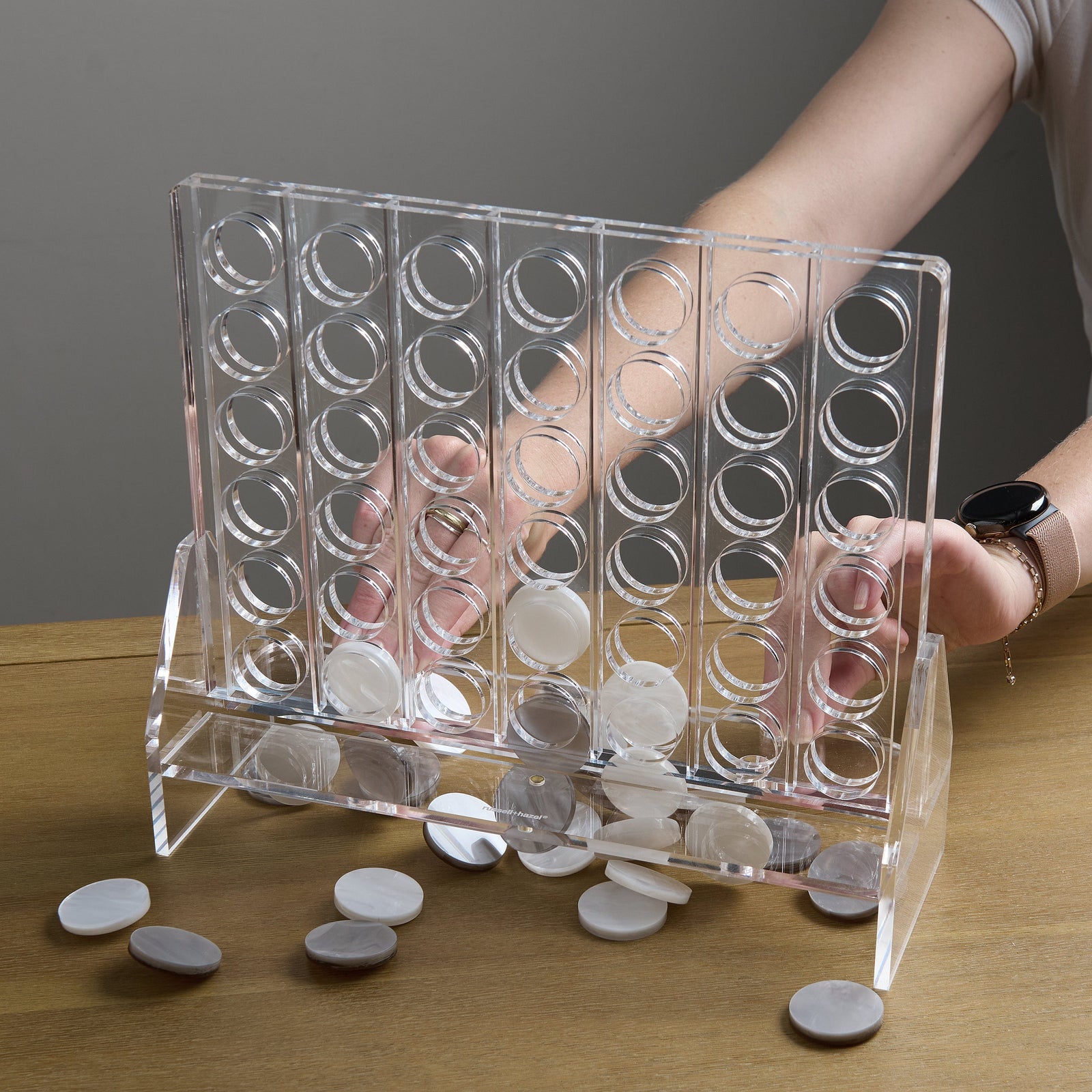 Acrylic Four in a Row - Connect 4 Board Game 102763 russell+hazel Acrylic Organization