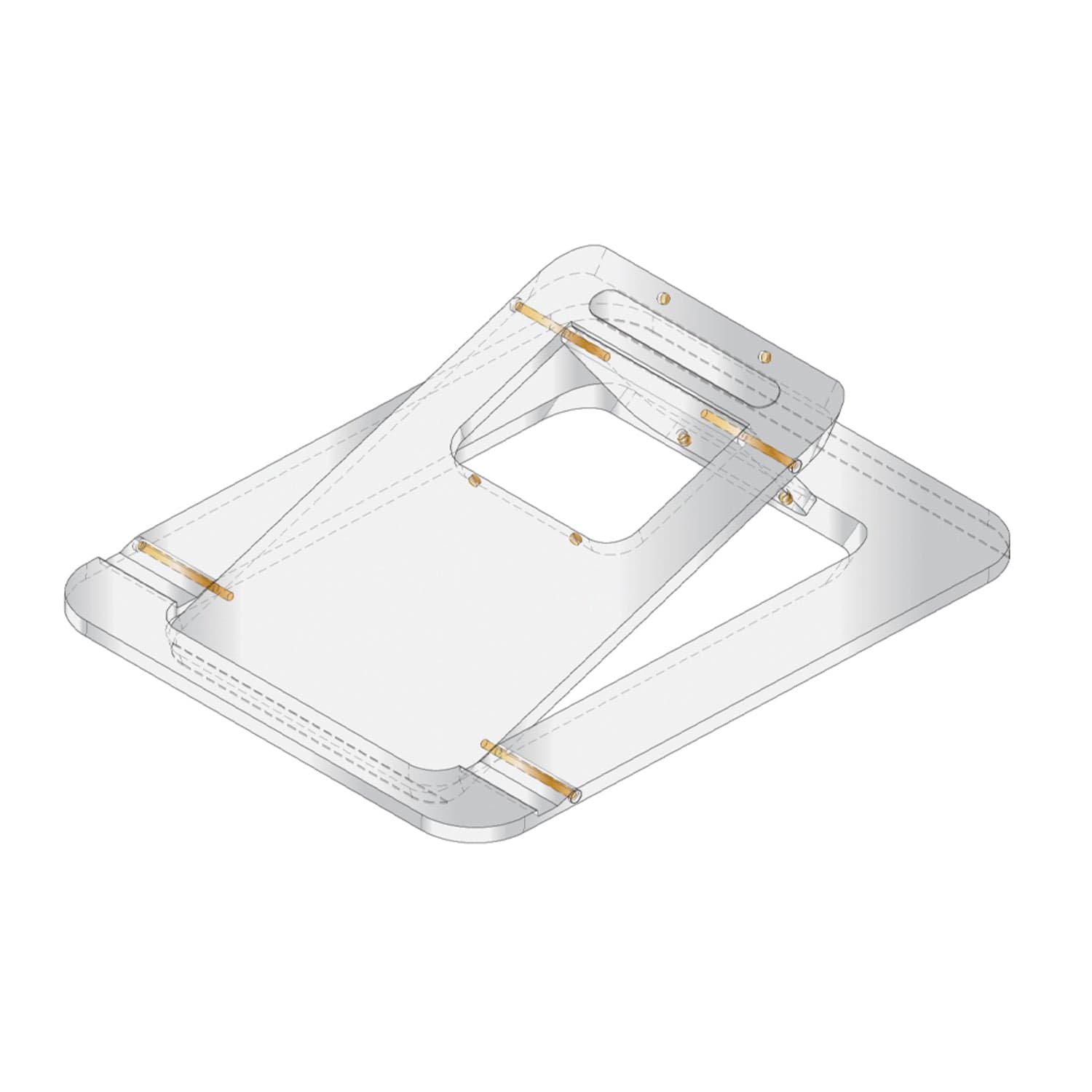 Acrylic Mobile Laptop Easel 102764 russell+hazel Acrylic Organization