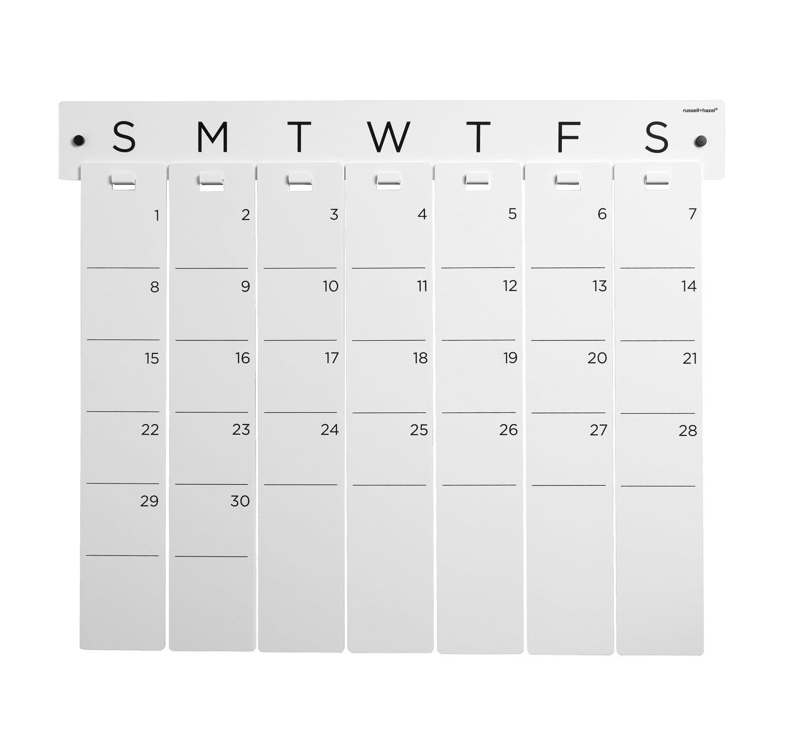 Acrylic Perpetual Wall Calendar 102766 russell+hazel Calendar