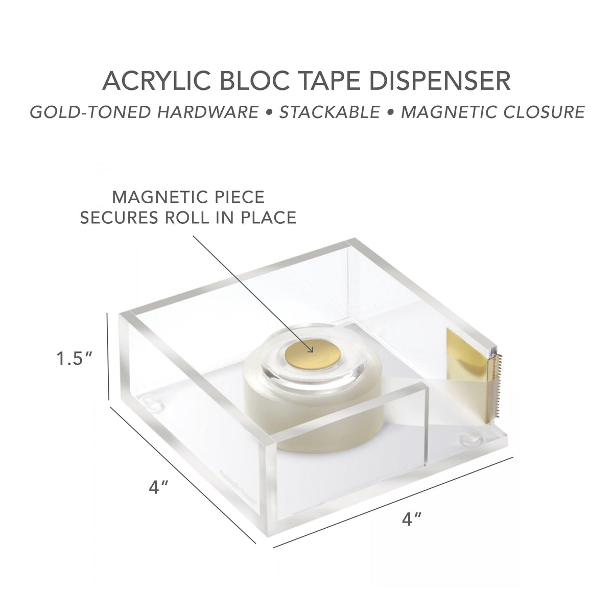 Acrylic Tape Bloc 32025 russell+hazel Acrylic Organization