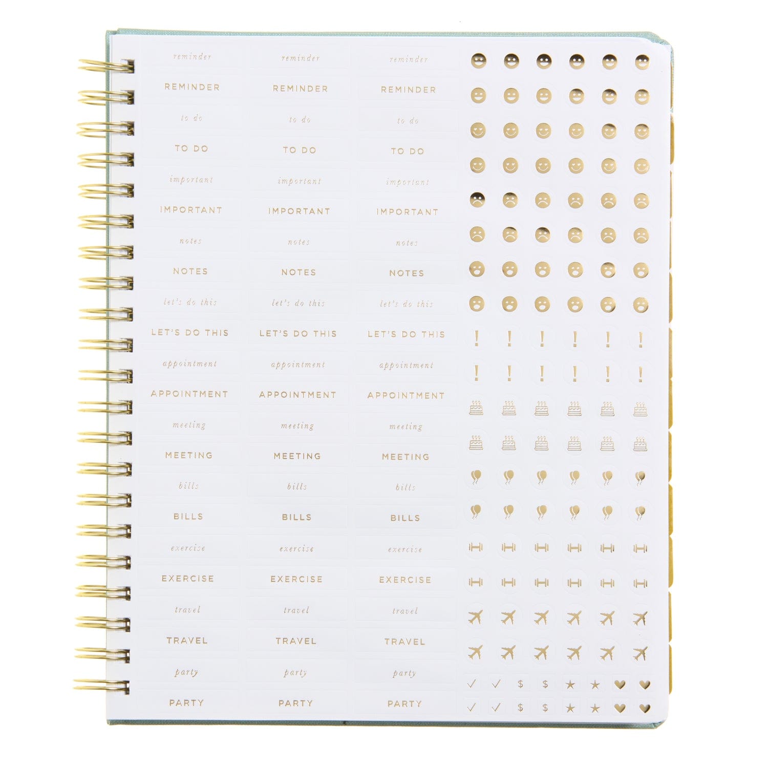 Dew Spiral Bookcloth Weekly Planner - July 2025 - June 2026 103342 russell+hazel Planner