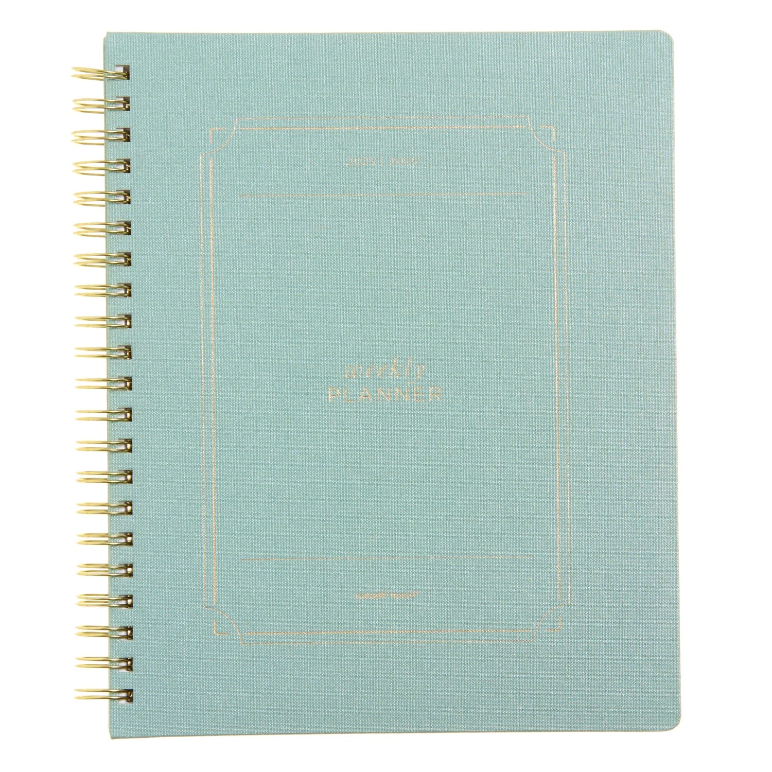 Dew Spiral Bookcloth Weekly Planner - July 2025 - June 2026 103342 russell+hazel Planner