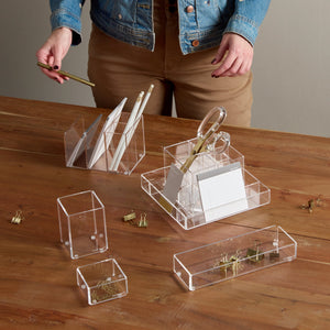 Fine Line Acrylic - Desk Organizer 53649 russell+hazel Acrylic Organization