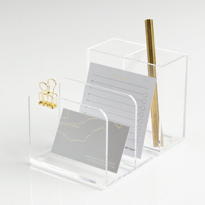 Fine Line Acrylic - Desk Organizer 53649 russell+hazel Acrylic Organization