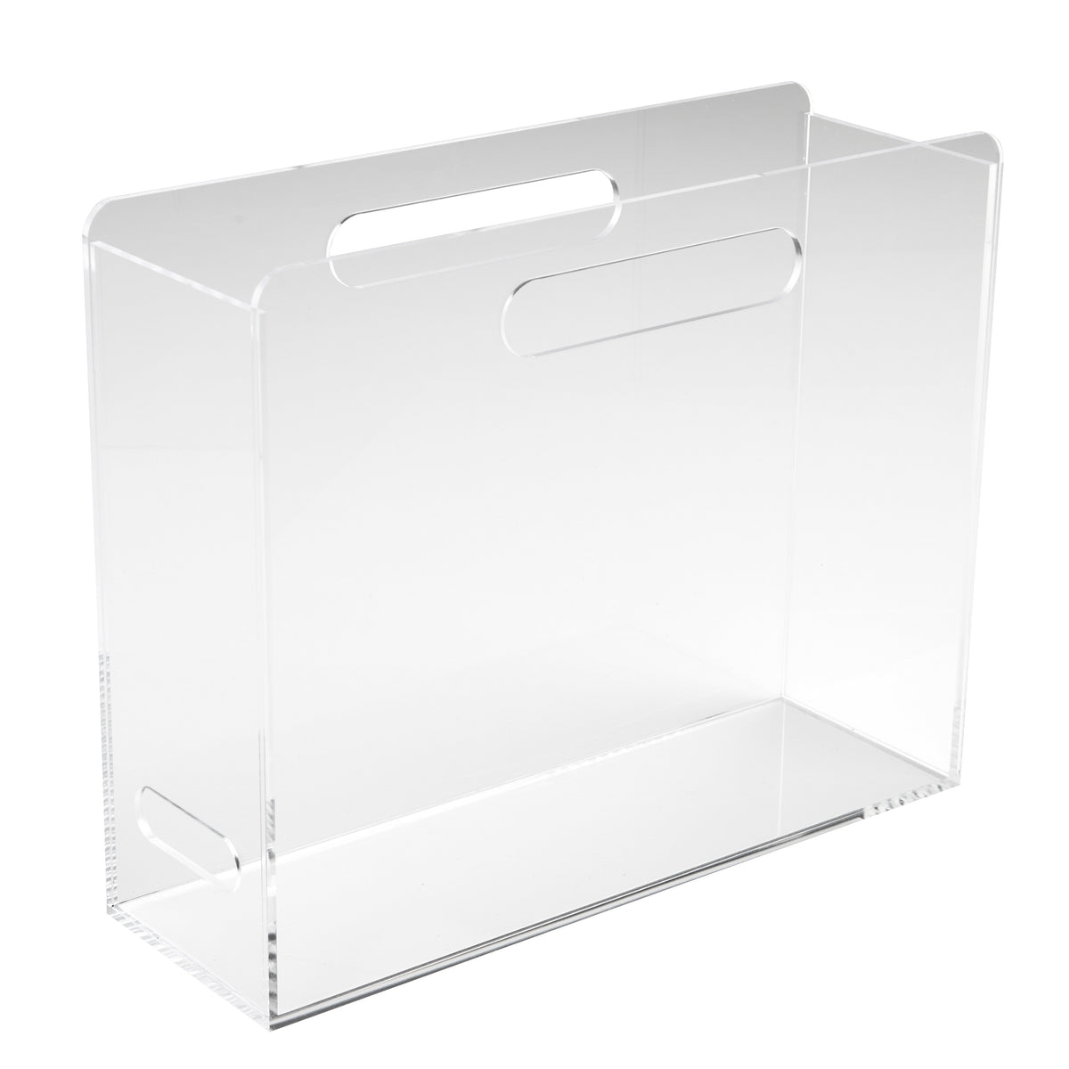 Acrylic File Storage russell+hazel Fine Line Acrylic File Box – Clear Acrylic File Organizer ...