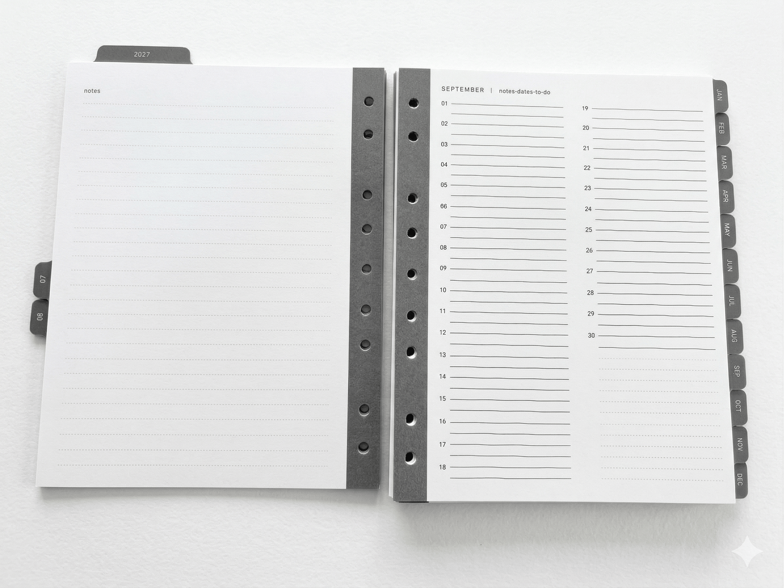 July 2024 - December 2025 Mini Month Tabs 102671 russell+hazel Tabs