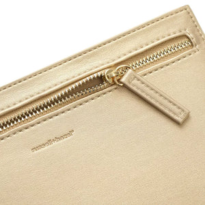 Mini Pencil Case - Gold Vegan Leather 93133 russell+hazel Pencil Case