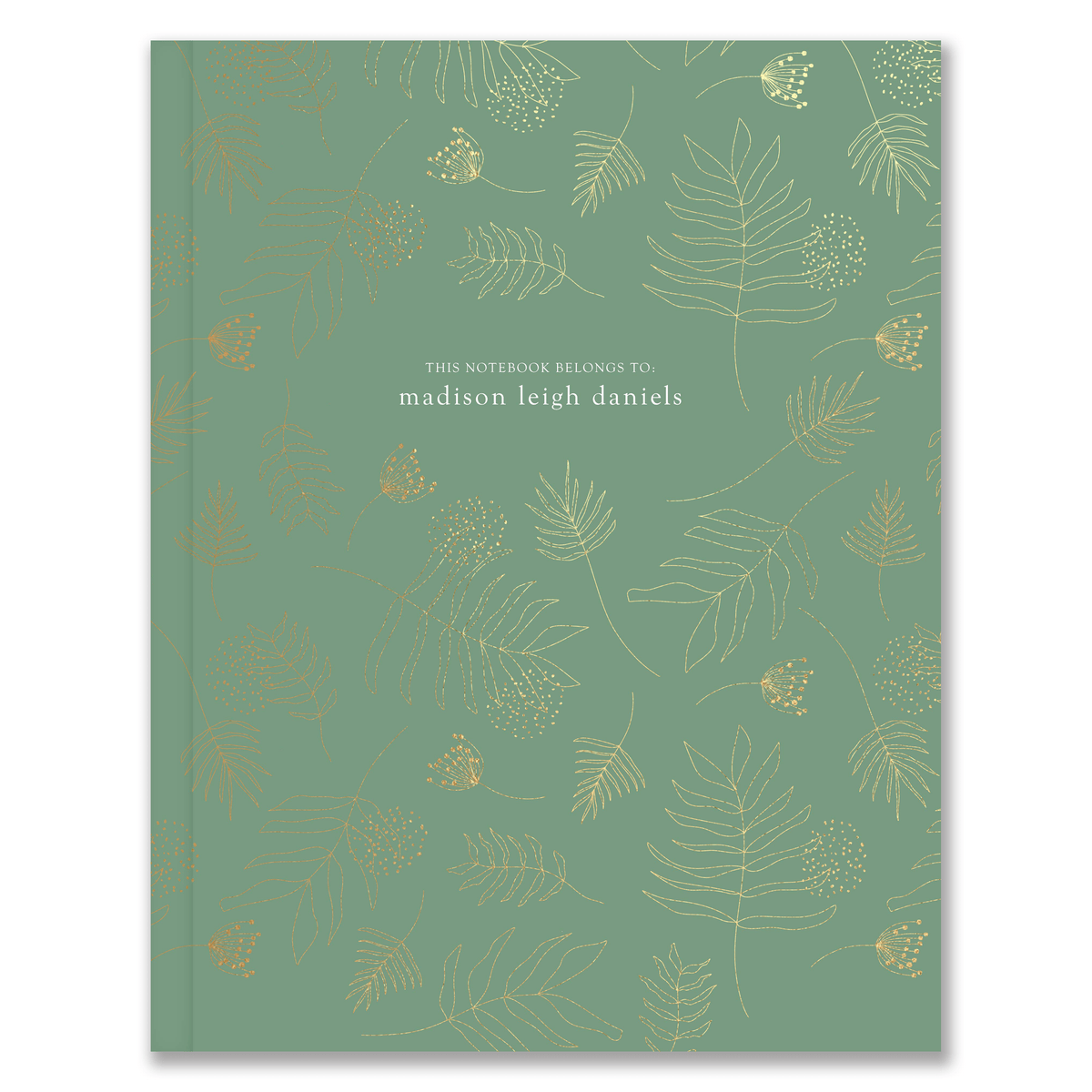 8.5&quot; x 11&quot; Hardcover Botanical Custom Notebook russell+hazel Notebook