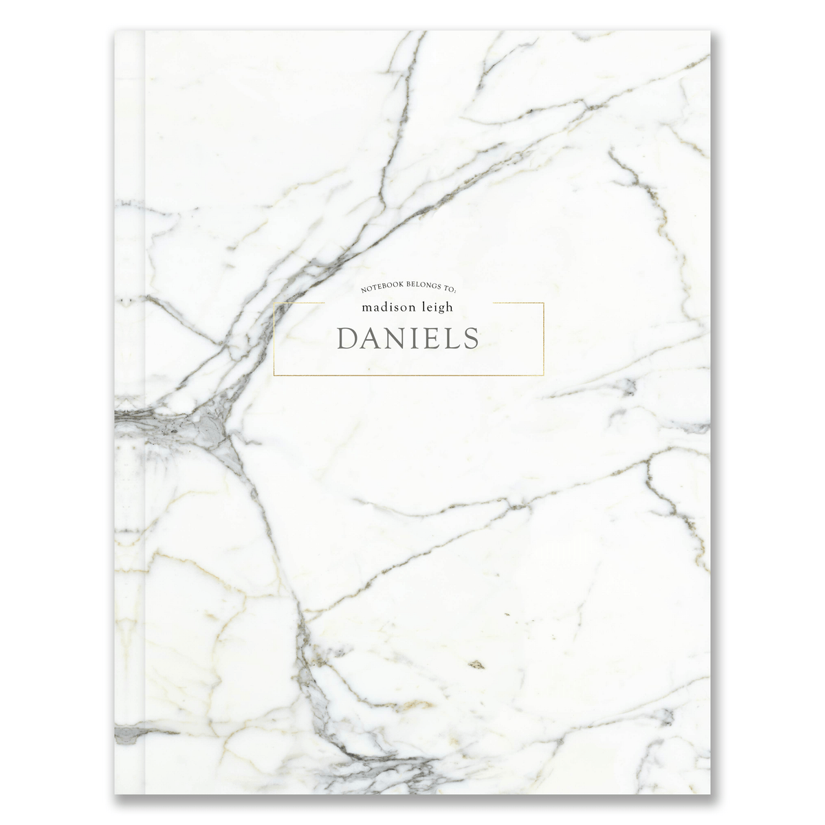 8.5&quot; x 11&quot; Hardcover Marble Custom Notebook russell+hazel Notebook