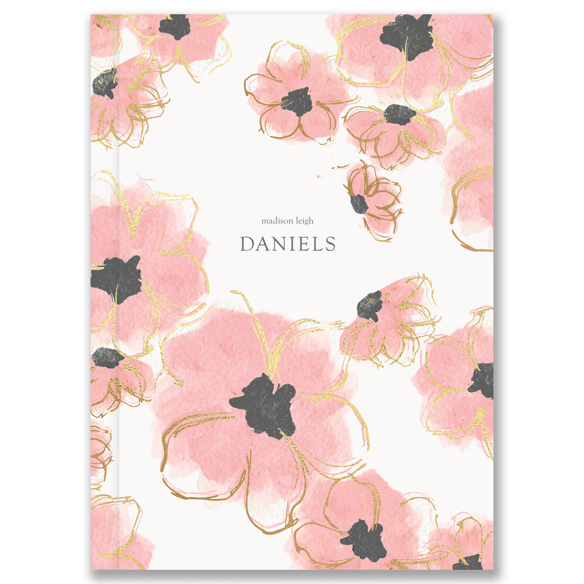 A5 Hardcover Floral Custom Notebook russell+hazel Notebook
