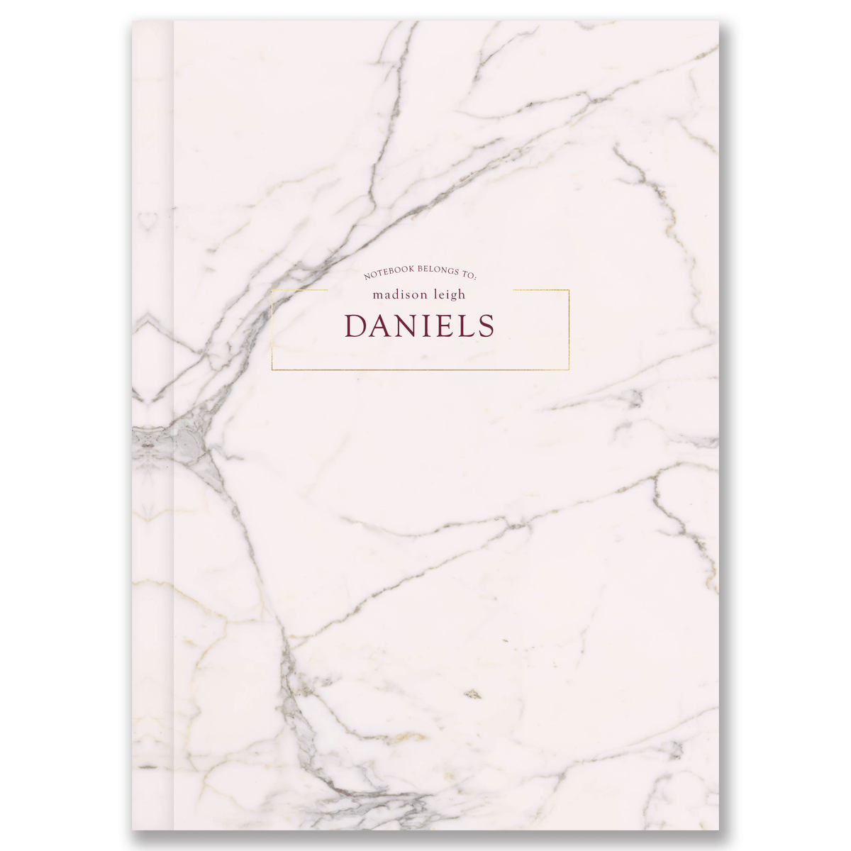 A5 Hardcover Marble Custom Notebook russell+hazel Notebook