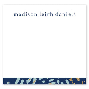 Abstract Dot Custom 3x3 Post It Note - 6 Pads Navy 97782 russell+hazel