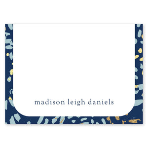 Abstract Dot Custom 4x3 Post It Note - 6 Pads Navy 97792 russell+hazel