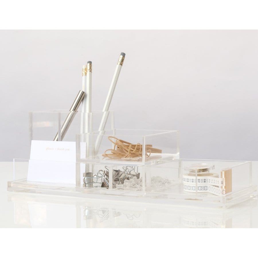 Acrylic Bloc Pen + Pencil Holder 31730 russell+hazel Acrylic Organization
