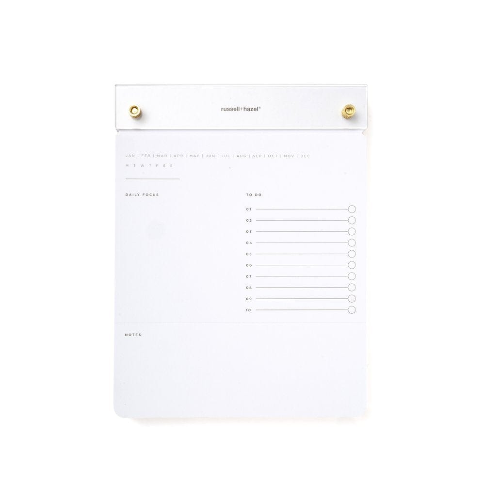 Acrylic Drafters Tablet Notepad 55748 russell+hazel Notepad