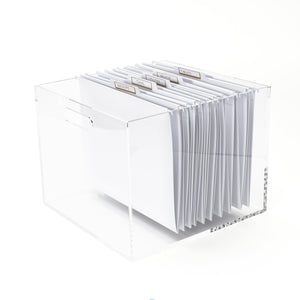 Acrylic File Box Bundle 57948 russell+hazel Acrylic Organization