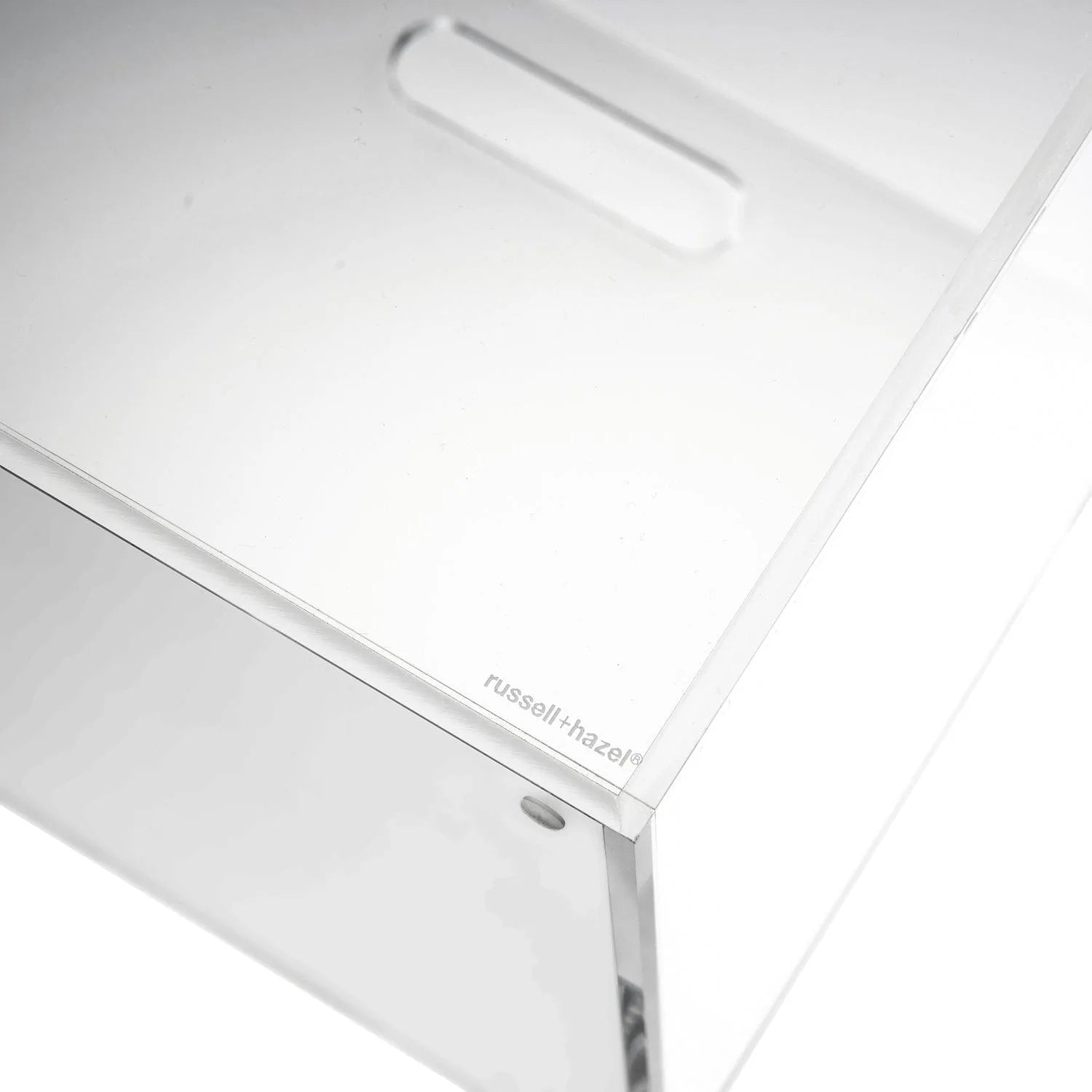 Clear Acrylic Hanging File Box, Letter Sized, 12.25 Clear Acrylic Hanging File Box, Letter Sized, 12.25