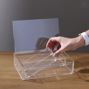 Acrylic Flip Box - Medium russell+hazel Acrylic Organization