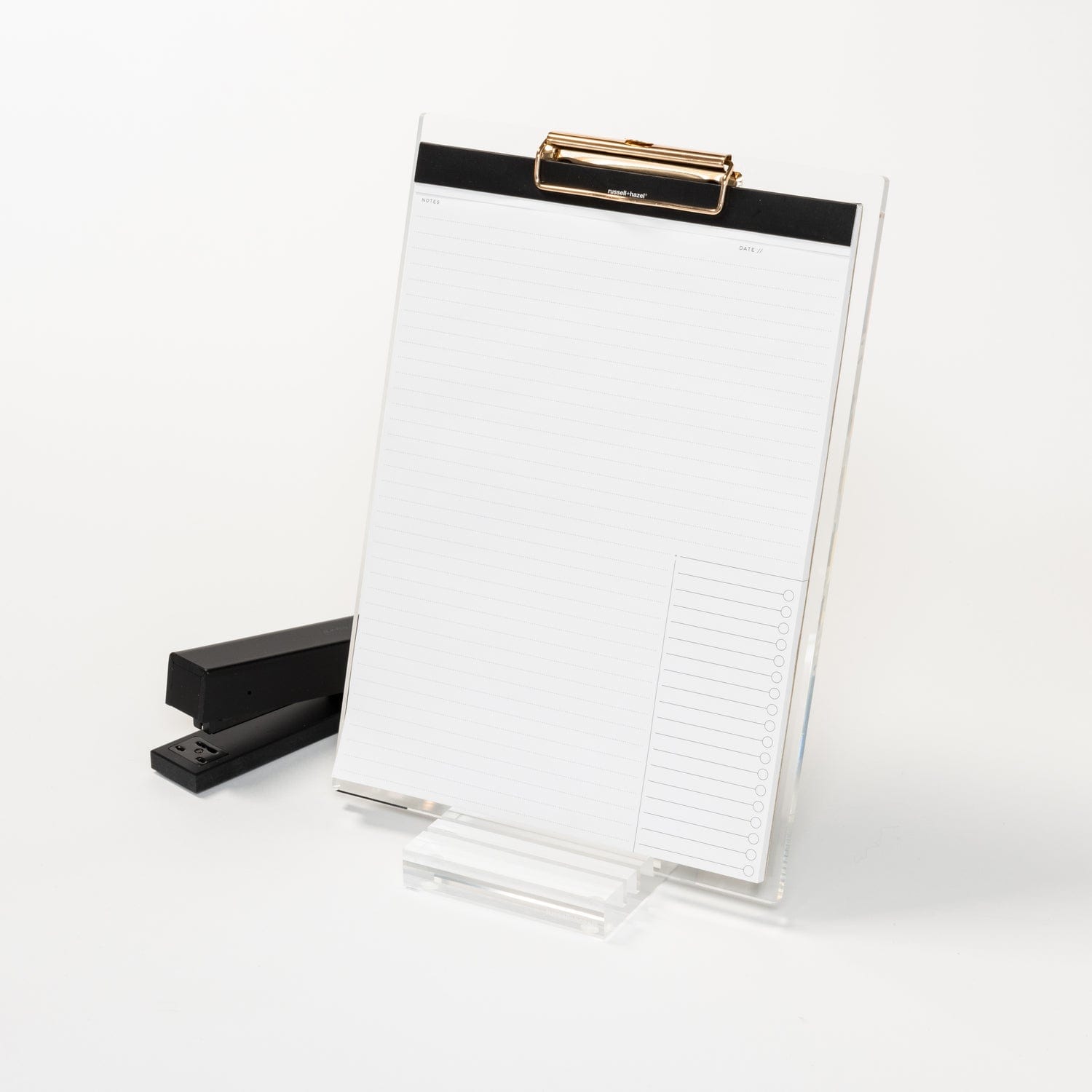 Acrylic + Gold Clear Clipboard 81933 russell+hazel Acrylic Organization