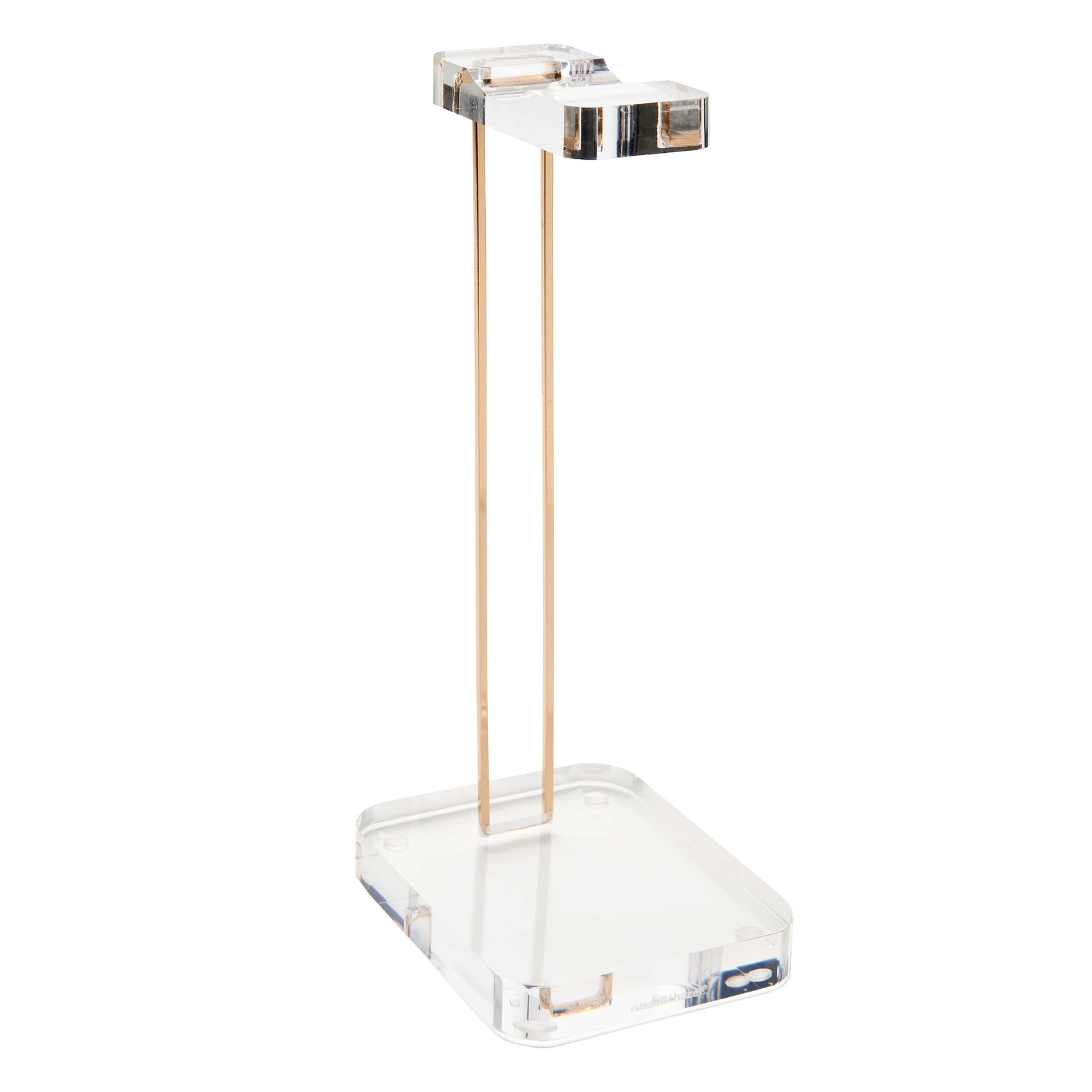 Acrylic + Gold Headphones Stand 93922 russell+hazel Acrylic Organization