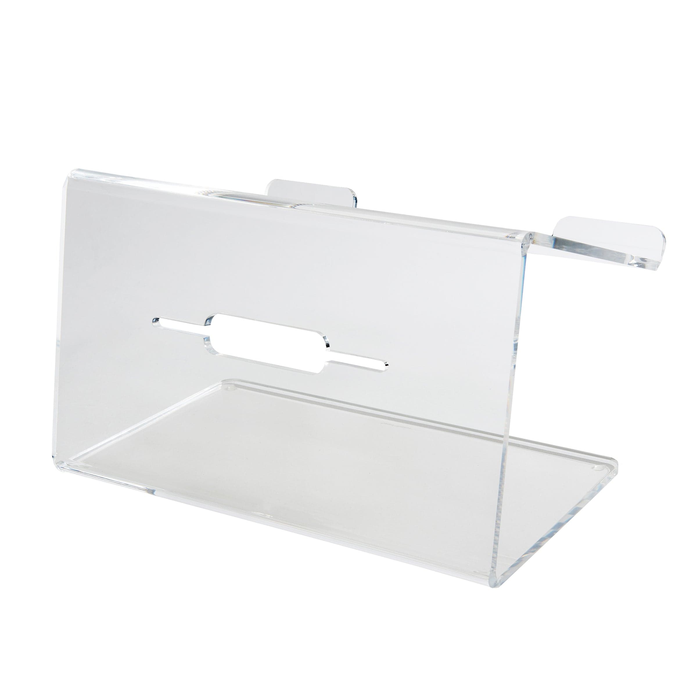Clear Acrylic Laptop Stand, 14 x 12.125 x 8.75, with Cable Management,  For Up to 16 Laptops (51183)