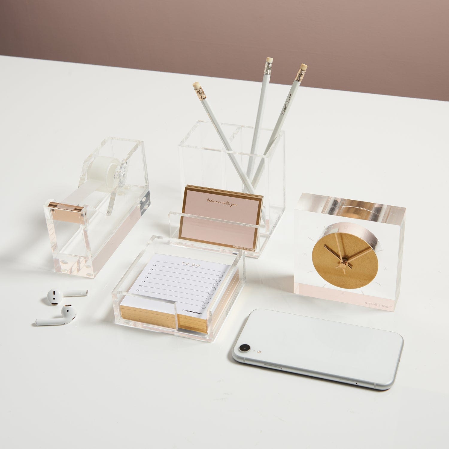 Clear Acrylic Stackable Notes Box, 4
