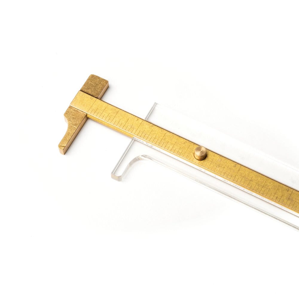 Acrylic Ruler + Caliper 51180 russell+hazel Ruler