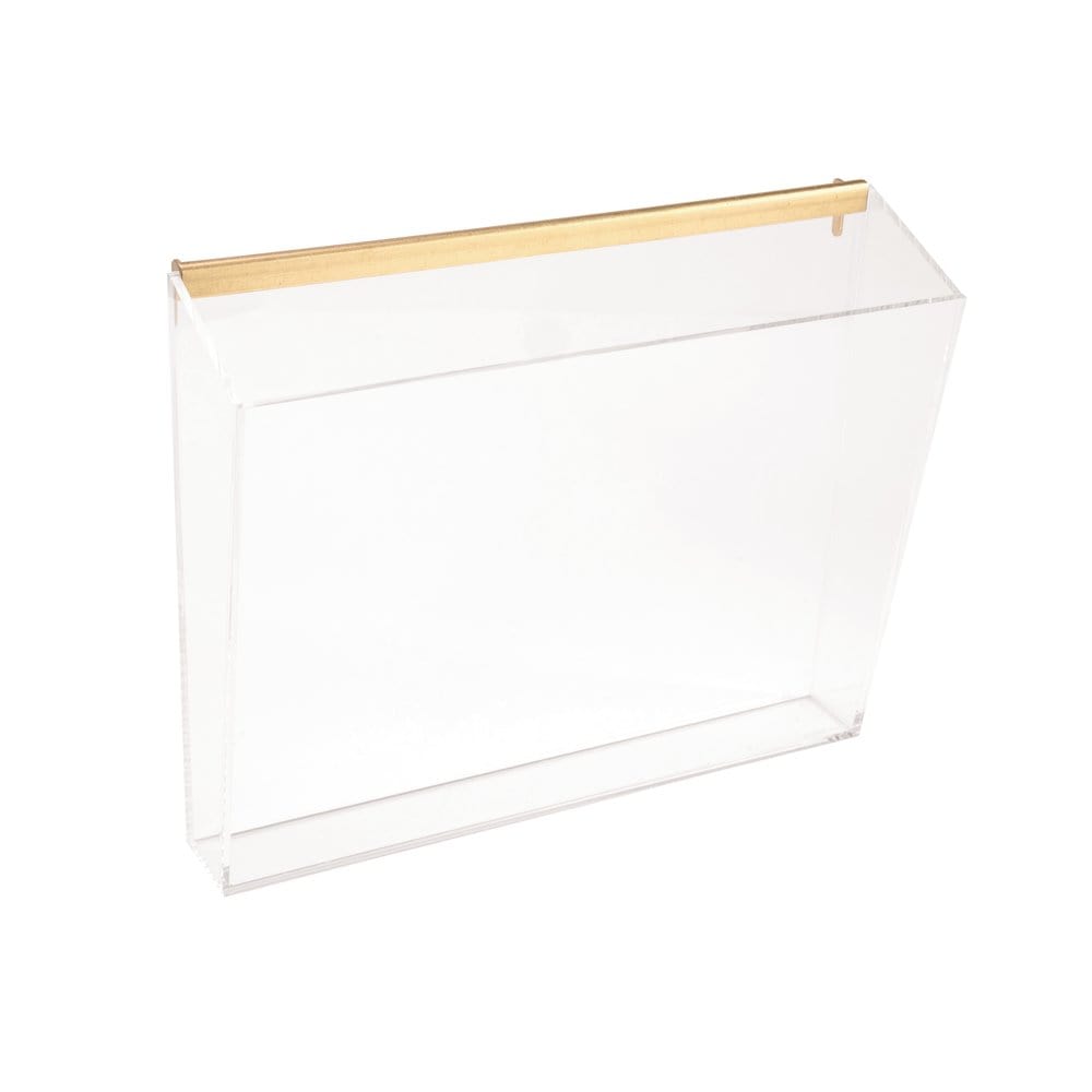 Acrylic Wall Mount Inbox 3 Tier Premium Clear Acrylic Wall Mounted
