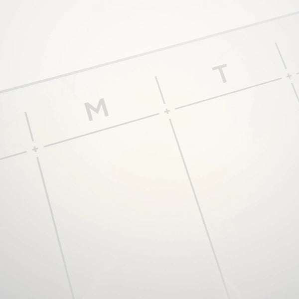 Clear Acrylic Weekly Dry Erase Wall Calendar, 24" x 10", Includes Wet